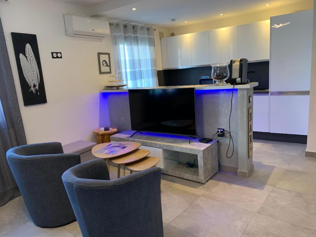 Grand Studio Tres Agreable Avec Bar, Cuisine Et Terrasse Cagnes-sur-Mer Exteriör bild